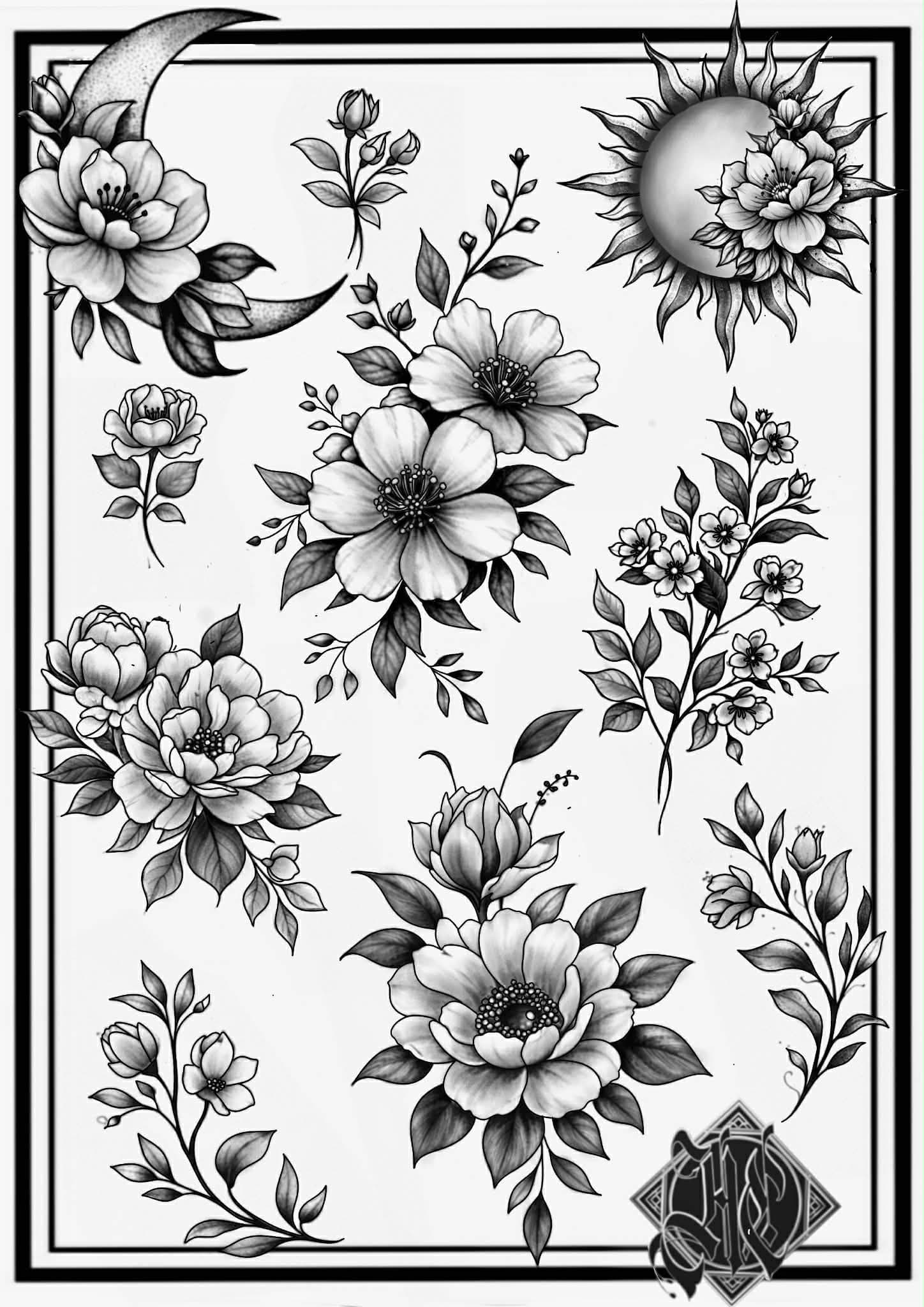 Flash Floral Lune & Soleil — Holy Cat