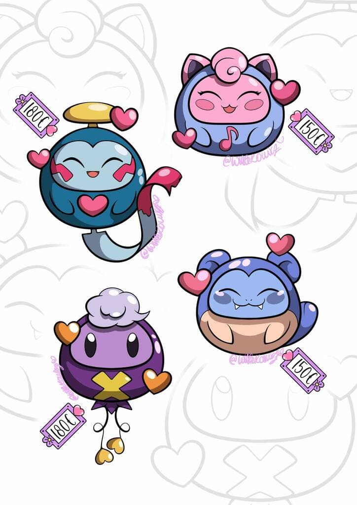 Pokémon Daruma par Littlekowicz