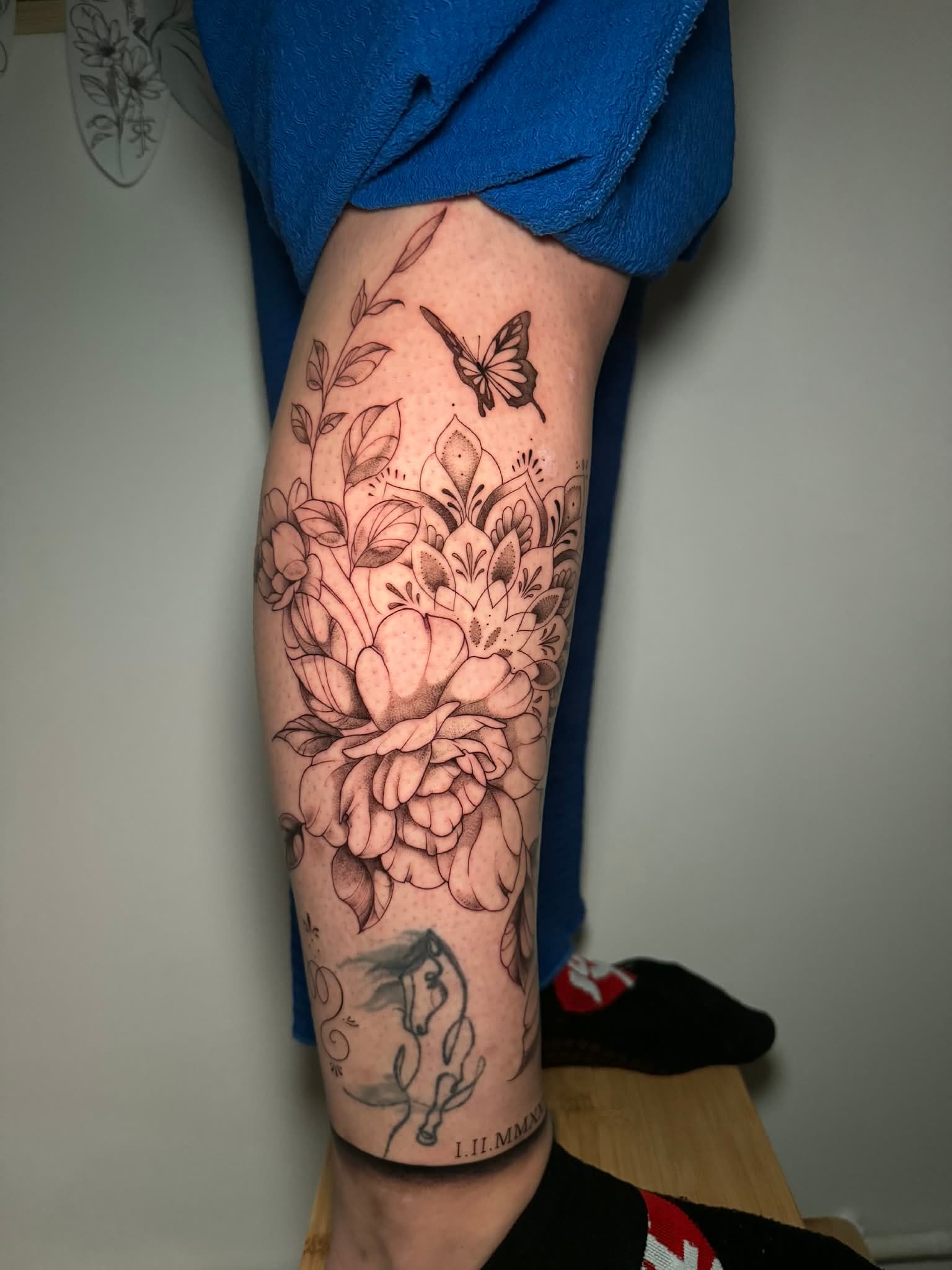 Pivoine & Papillon par Littlekowicz