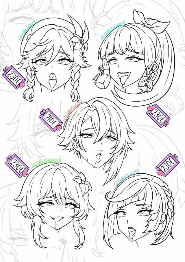 Ahegao face Genshin