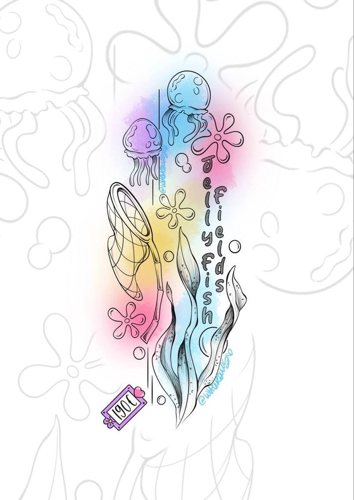 Flash Bob l'Éponge Floral — Littlekowicz