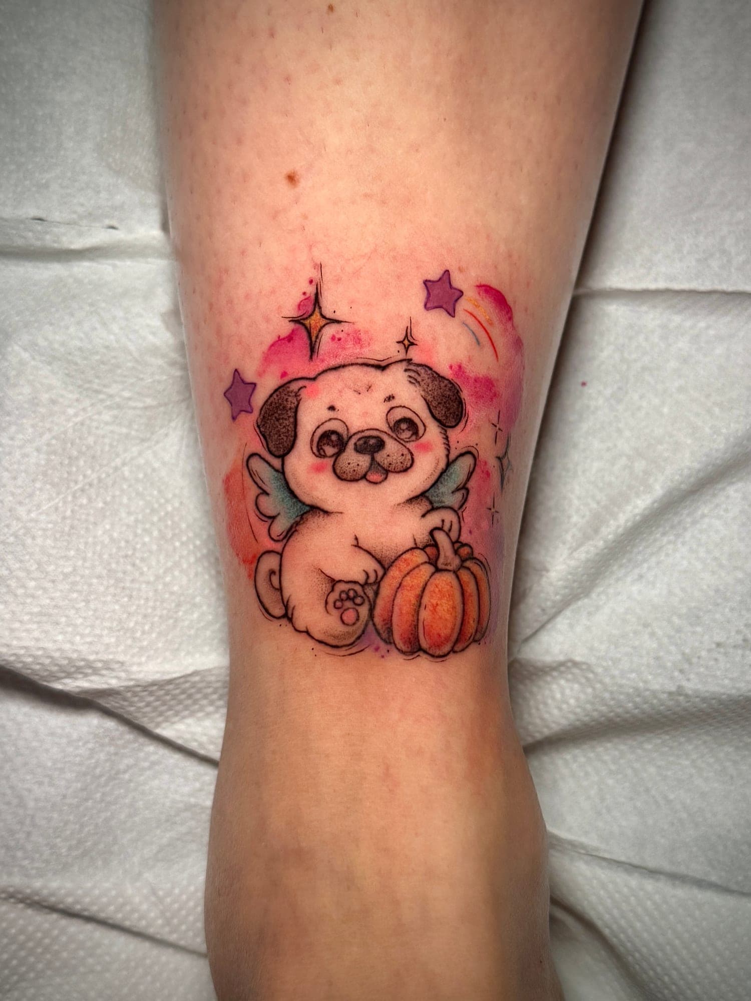 Reprise d’un tatouage existant par Littlekowicz